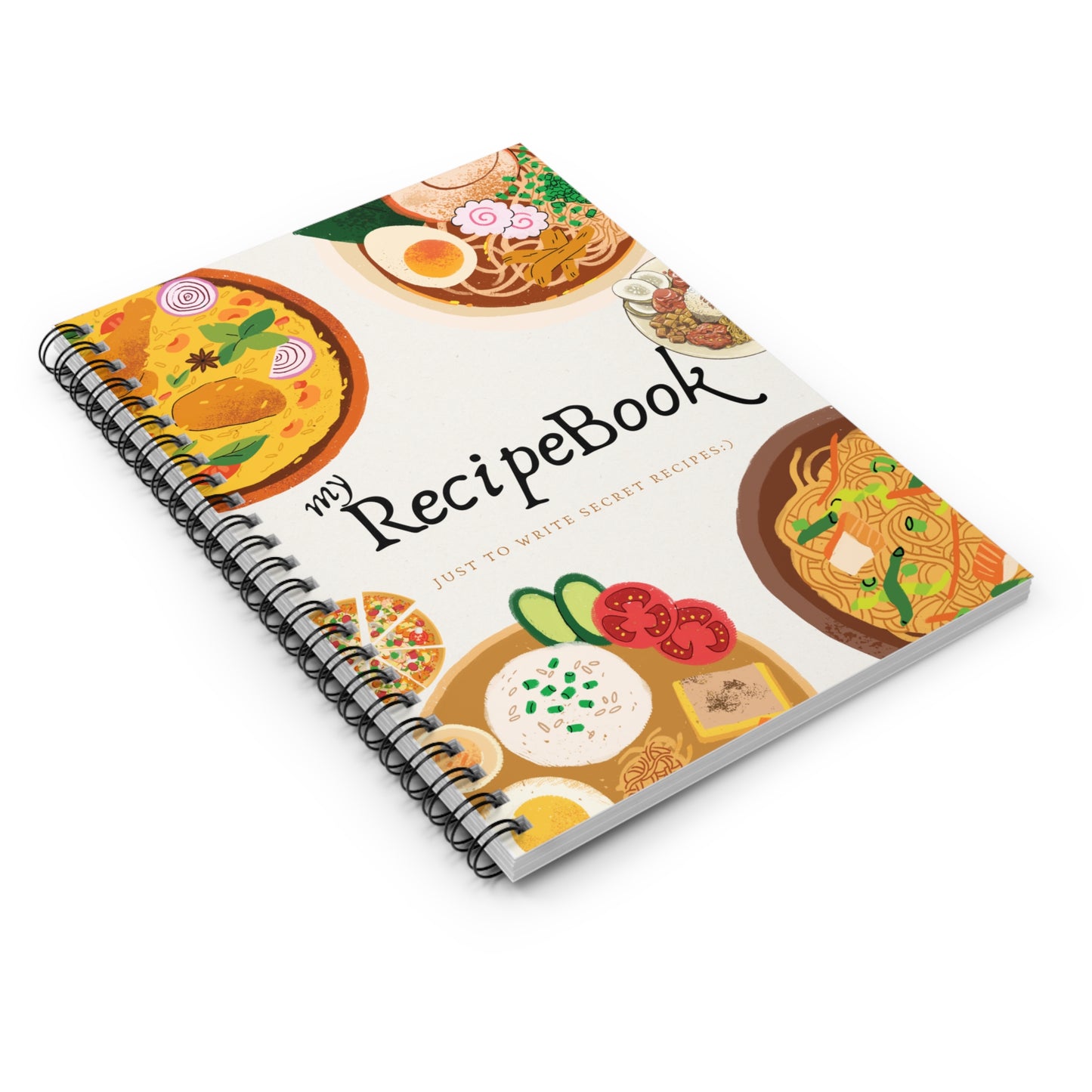 Spiral Notebook - Ruled Line Recipe Notebook