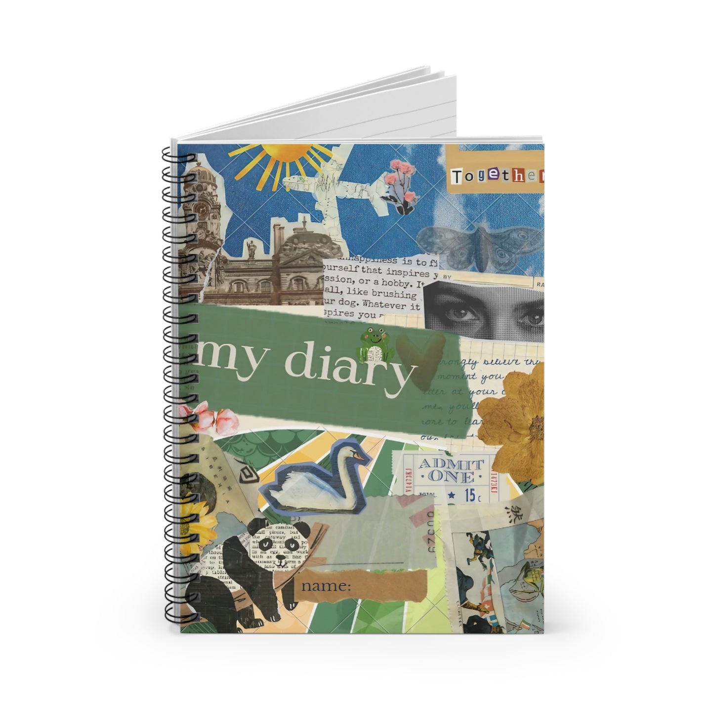Spiral Notebook - Ruled Line my diary