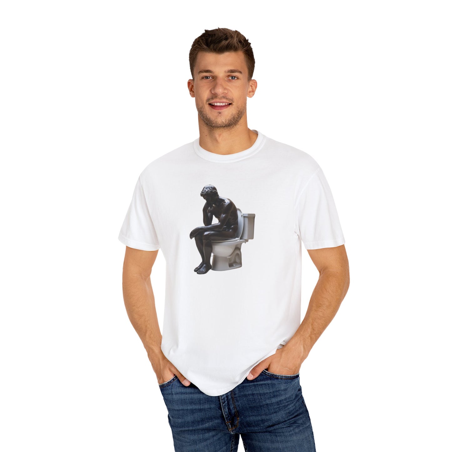 Unisex Garment-Dyed T-shirt the thinking man